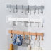 2XMultifunction Kitchen Storage Hook Cupboard 6 Hook Home Organizer Storage Rack
